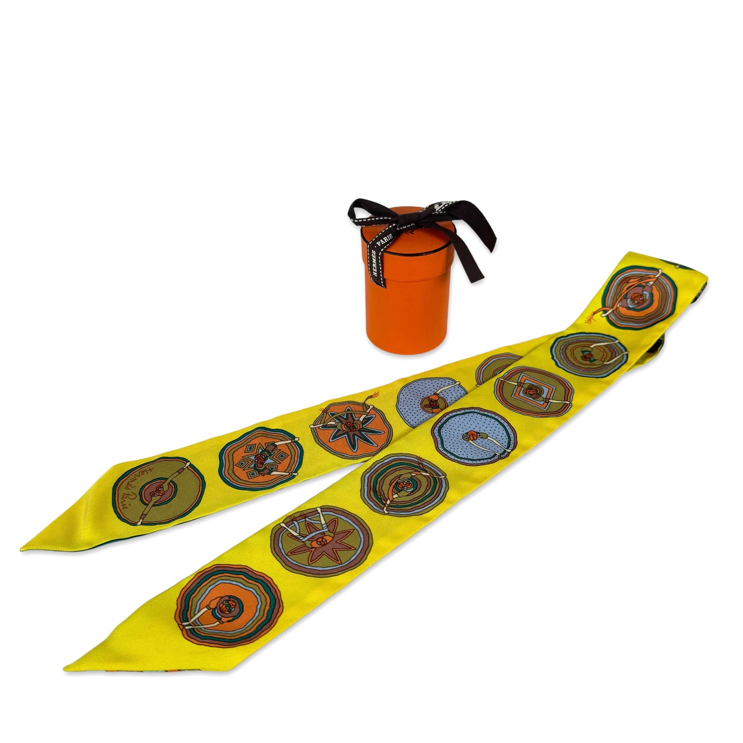 Hermès Belles du Mexique Twilly Scarf