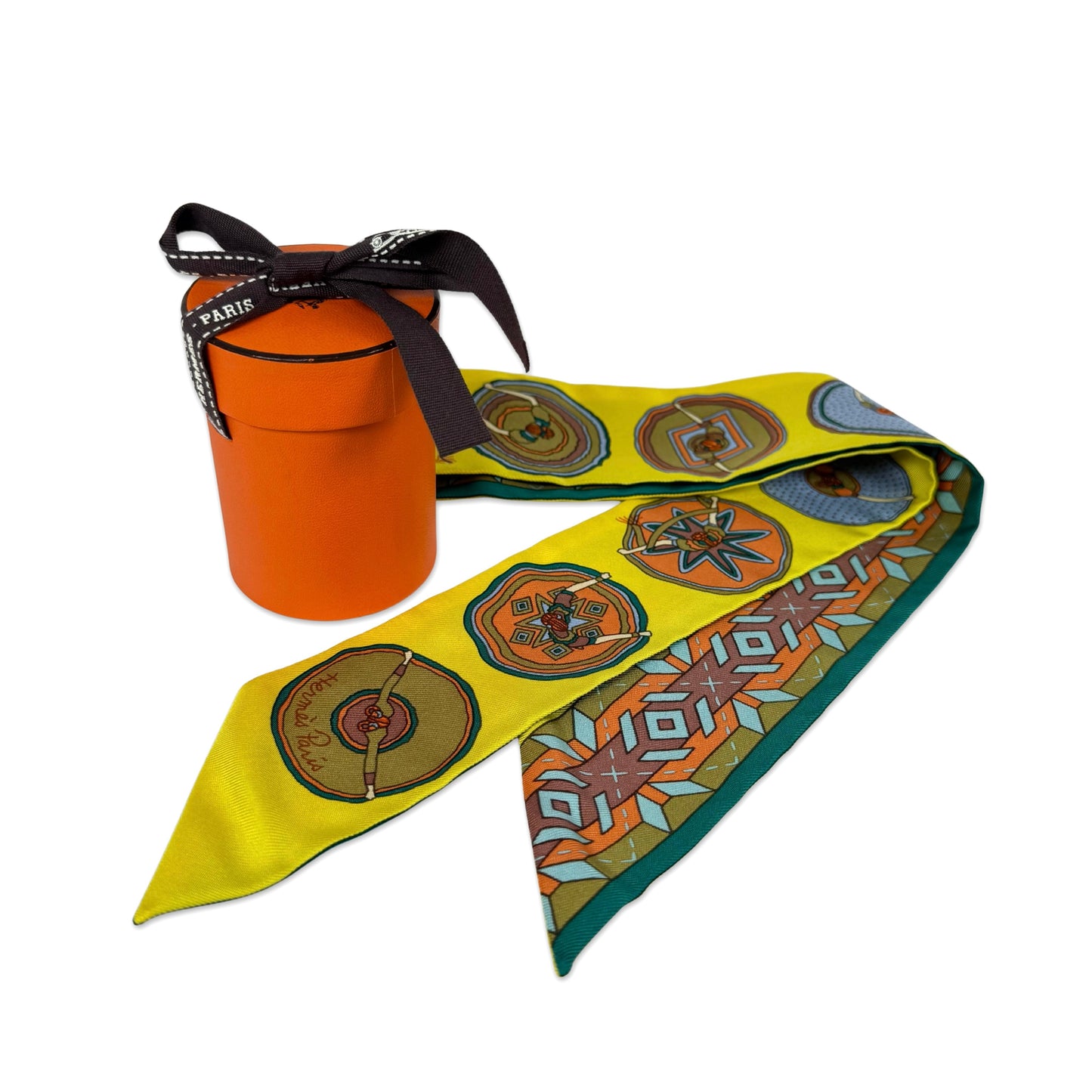 Hermès Belles du Mexique Twilly Scarf