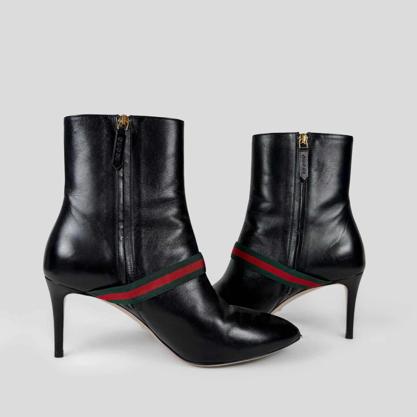 Gucci Sylvie Heeled Boots