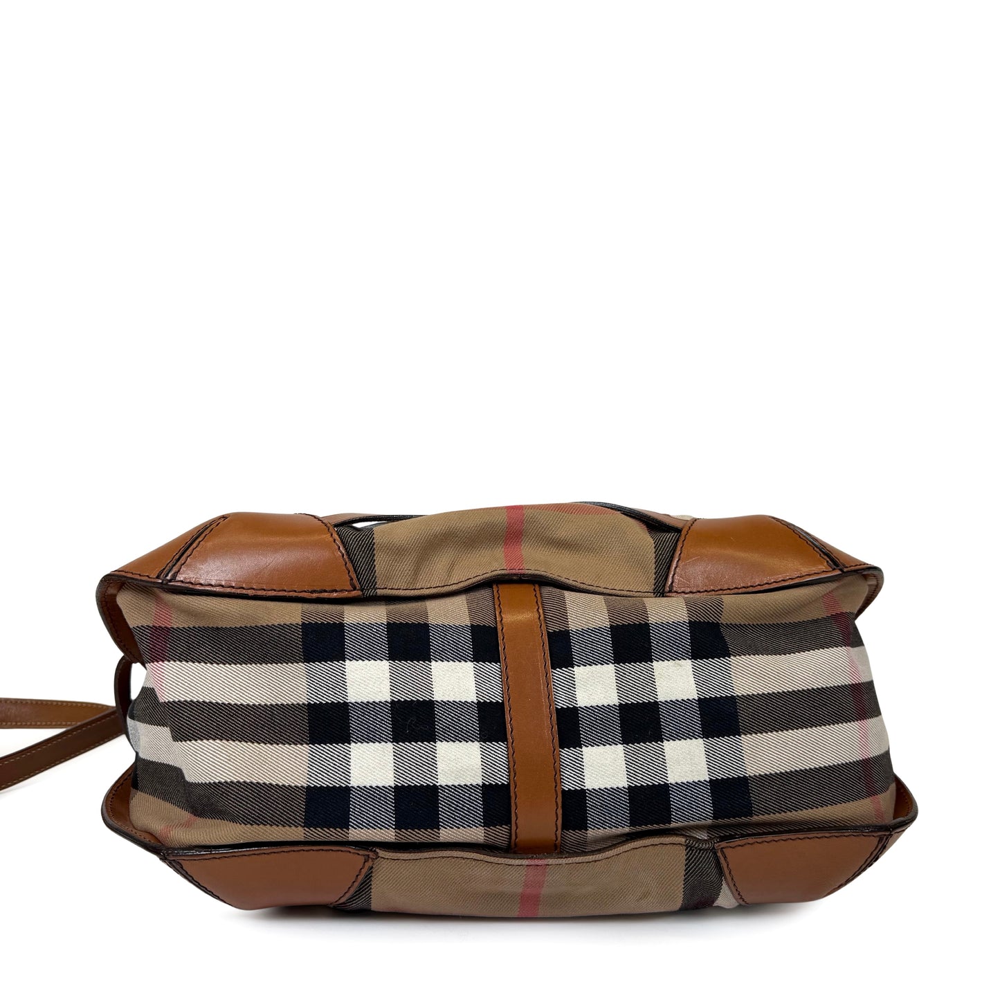 Burberry House Check Bridle Dutton Hobo Bag