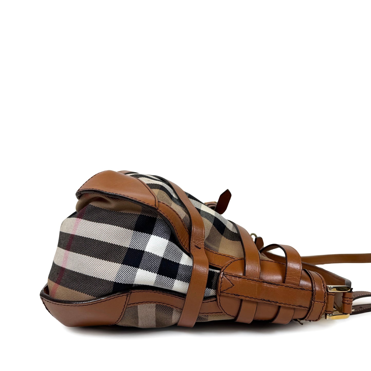 Burberry House Check Bridle Dutton Hobo Bag