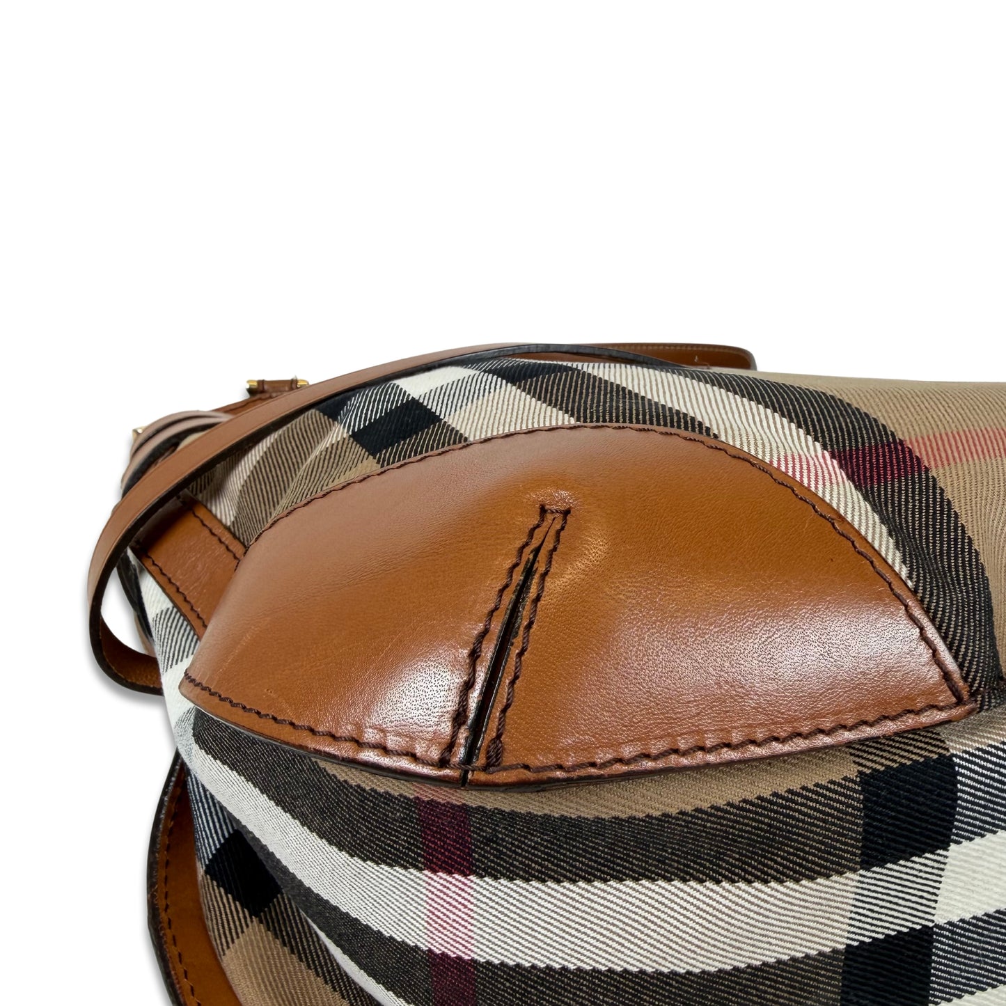 Burberry House Check Bridle Dutton Hobo Bag