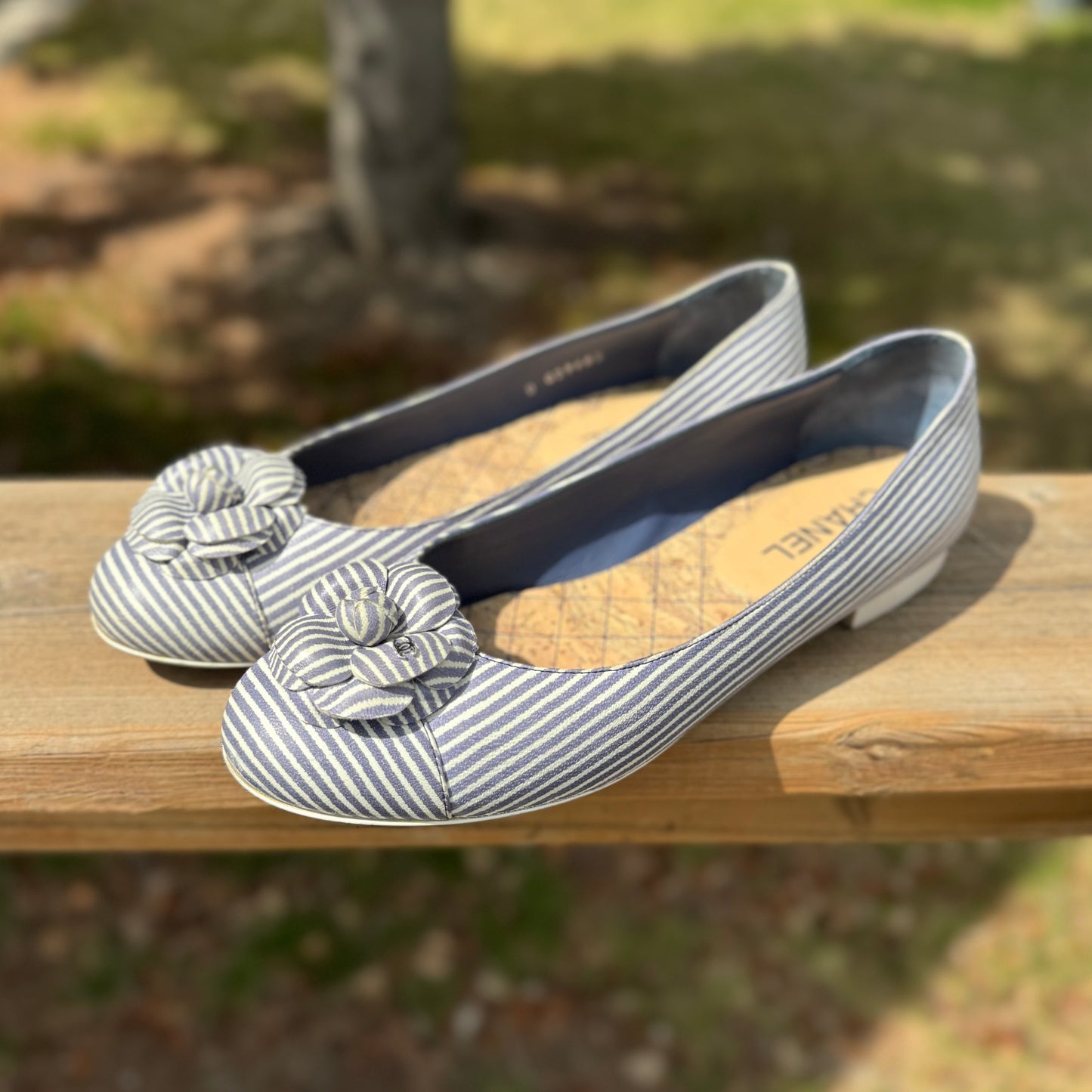Chanel Camellia Ballet Flats