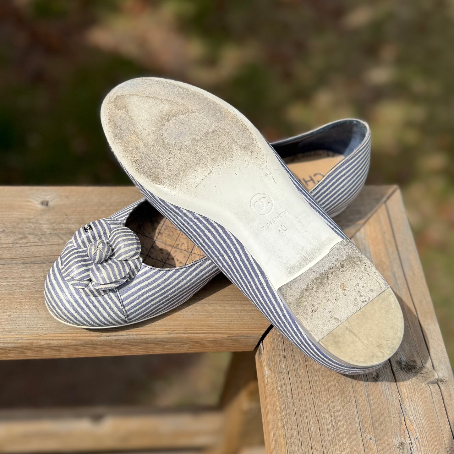 Chanel Camellia Ballet Flats