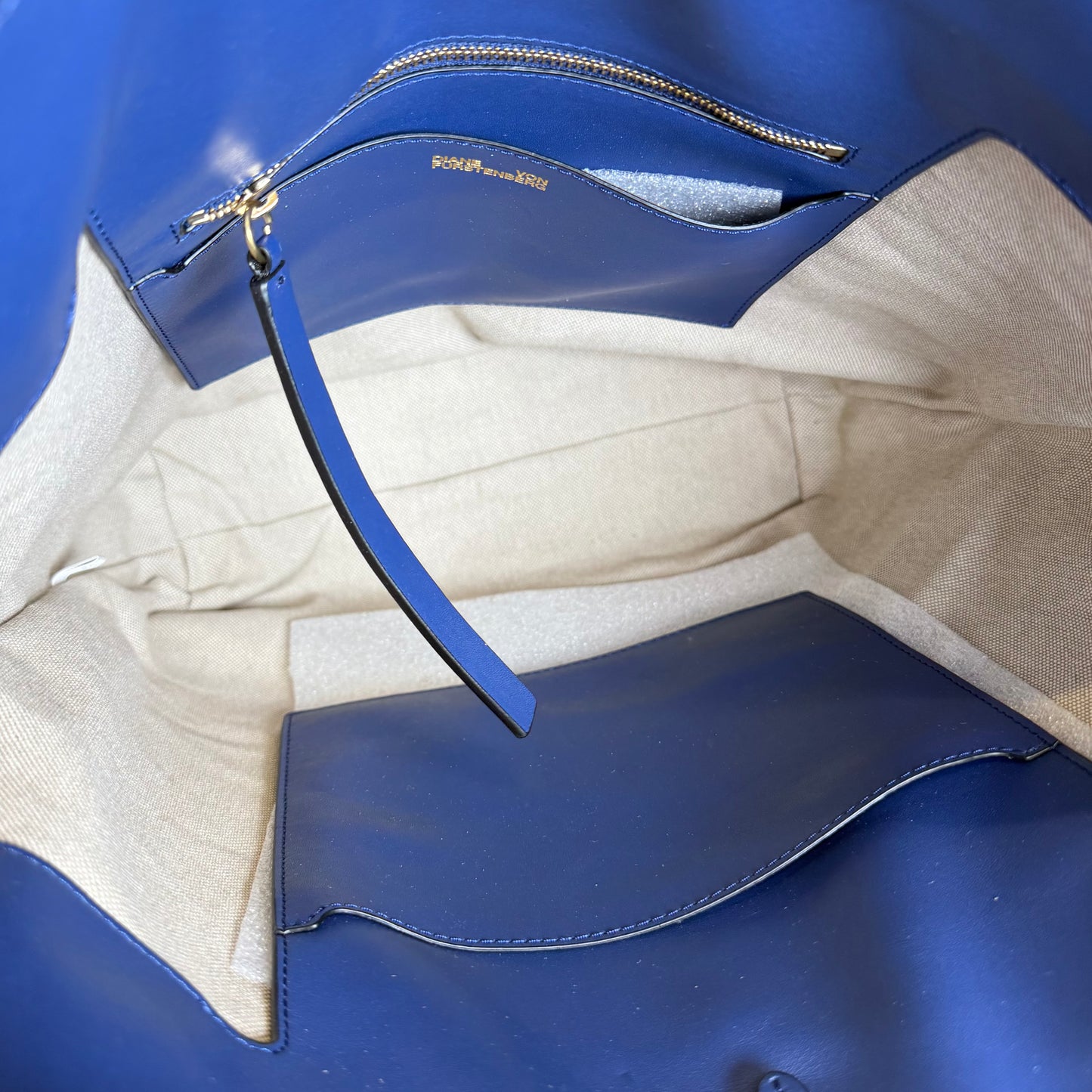 DVF Striped Bucket Bag