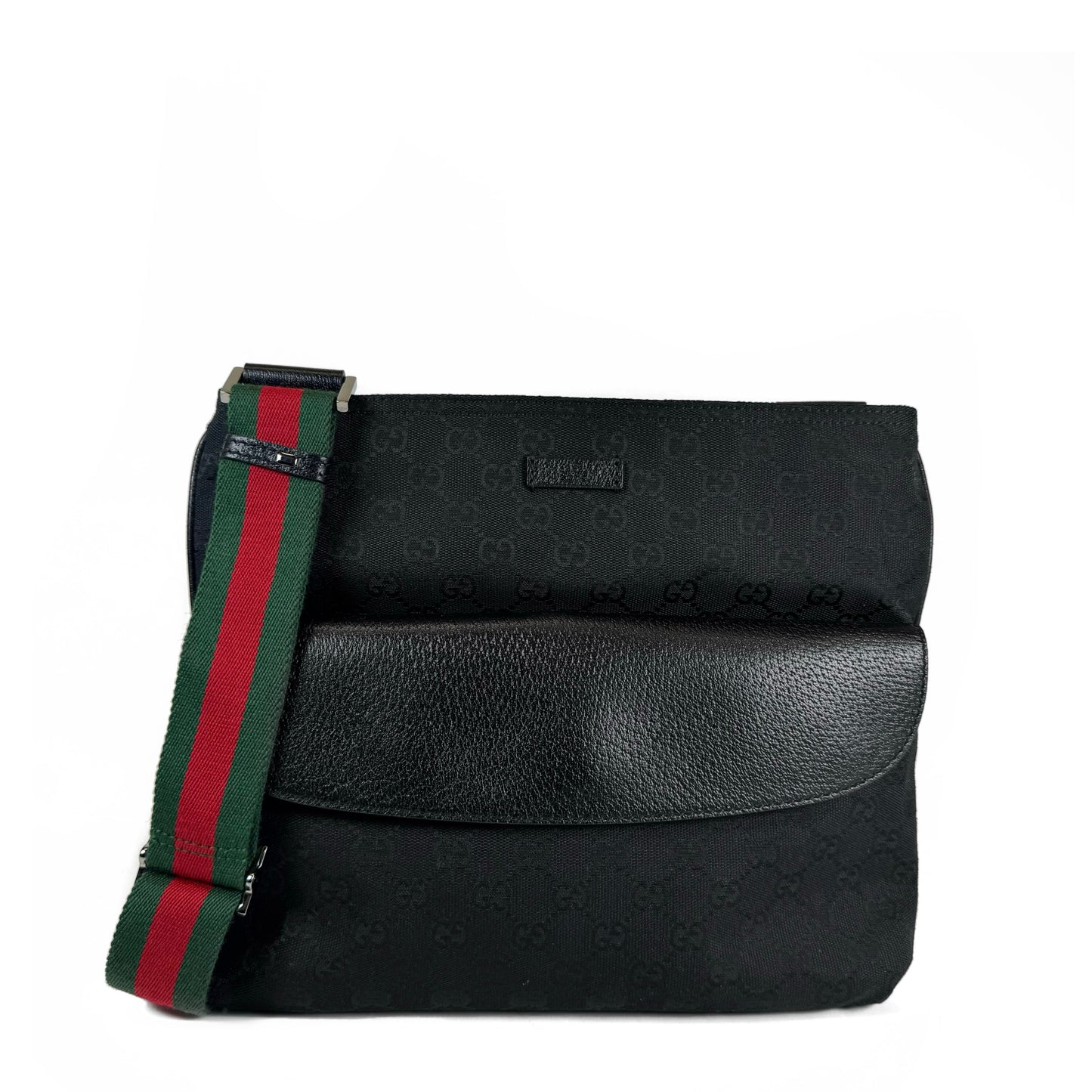 Gucci GG Canvas Web Messenger Bag
