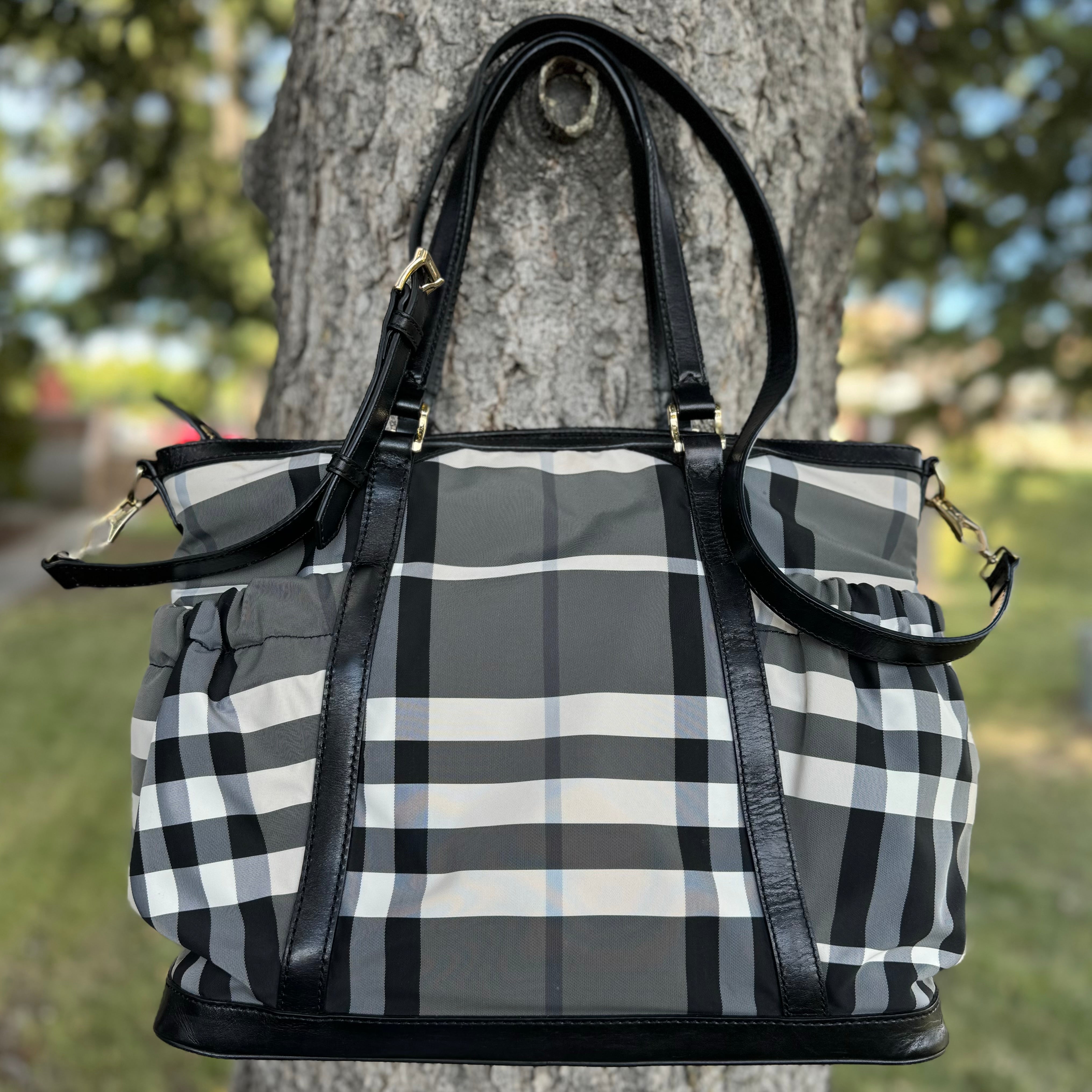 Burberry Beat Check Diaper Bag