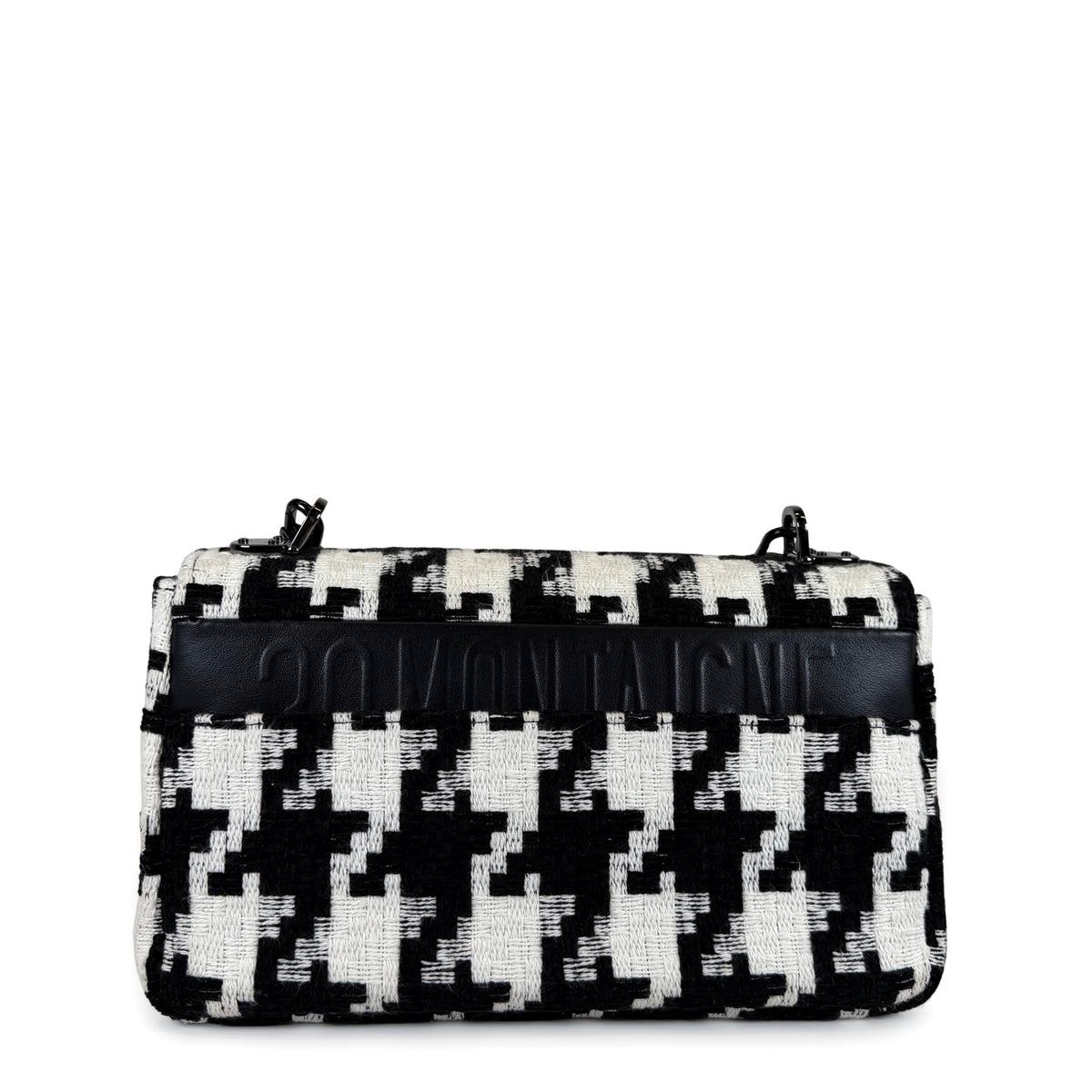 Christian Dior Houndstooth Caro Medium Shoulder Bag