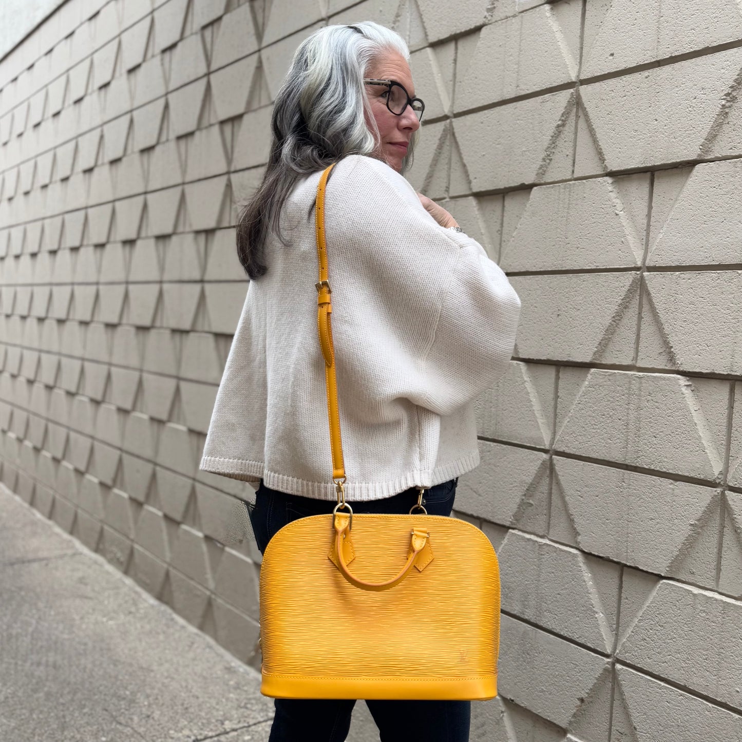 Louis Vuitton Alma Canary PM Bag