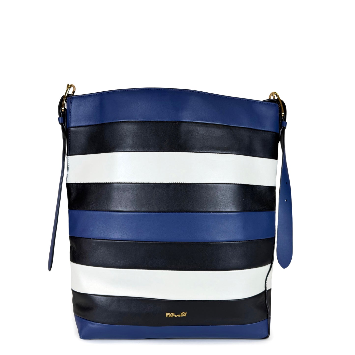 DVF Striped Bucket Bag