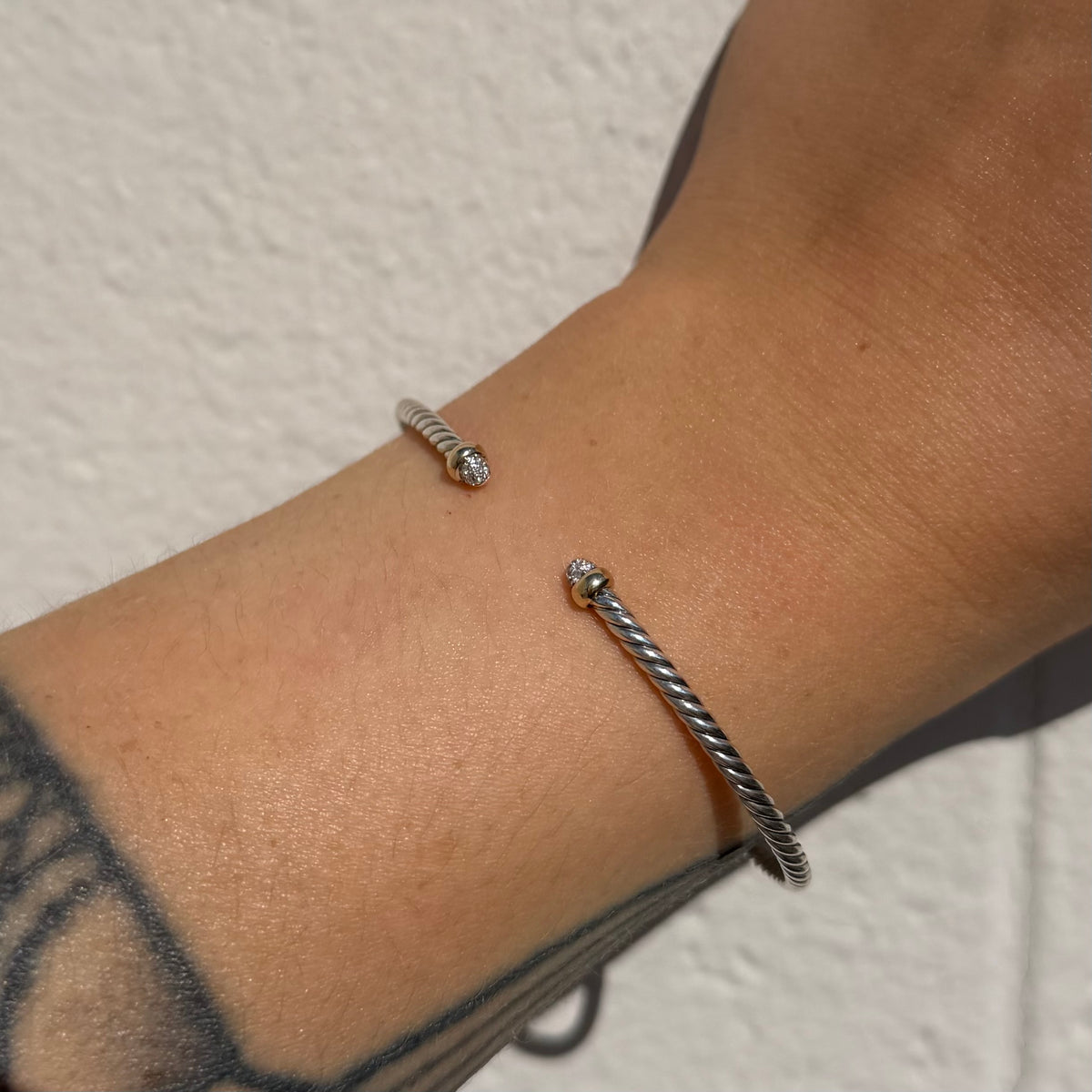 David Yurman Micro Flex Cable Cuff Bracelet