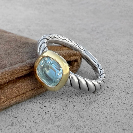 David Yurman Mercer Sky Blue Topaz Ring