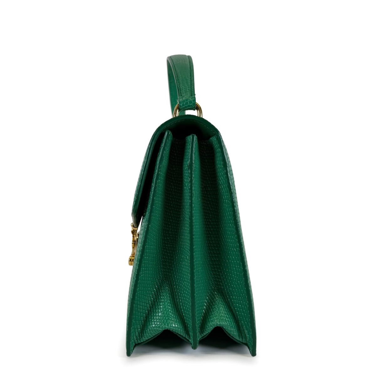 Miu Miu Confidential Lizard-Embossed Top Handle Bag