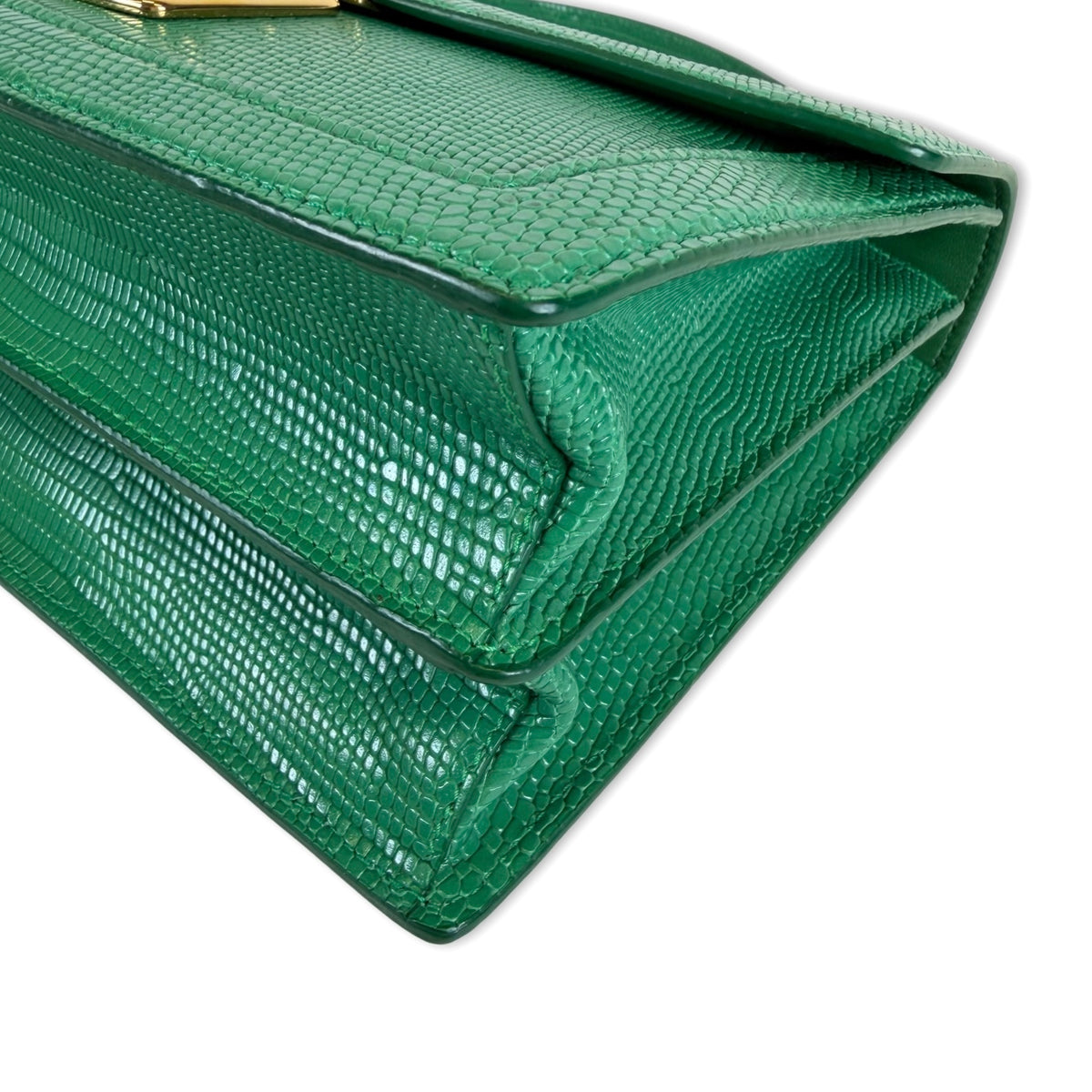 Miu Miu Confidential Lizard-Embossed Top Handle Bag