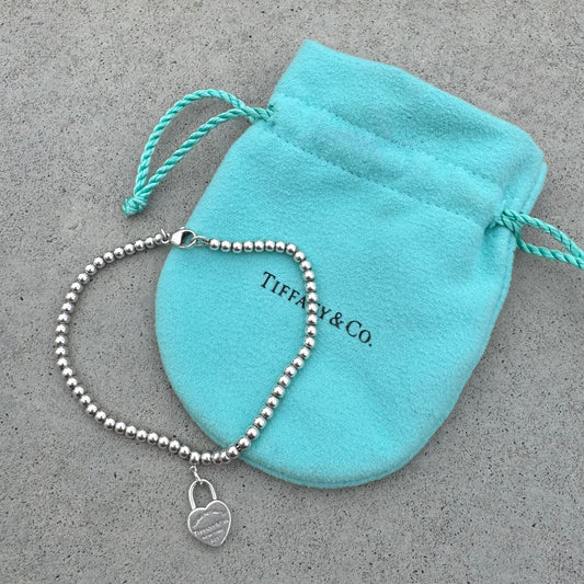 Tiffany & Co. Return To Tiffany Heart Tag Small Bead Bracelet