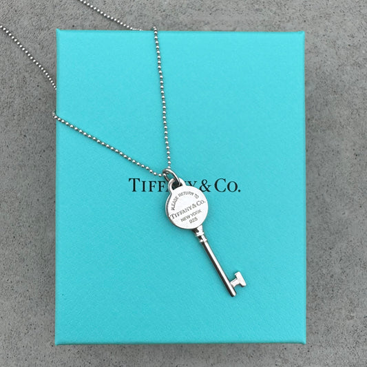 Tiffany & Co. Return To Tiffany Key Charm Beadded Necklace