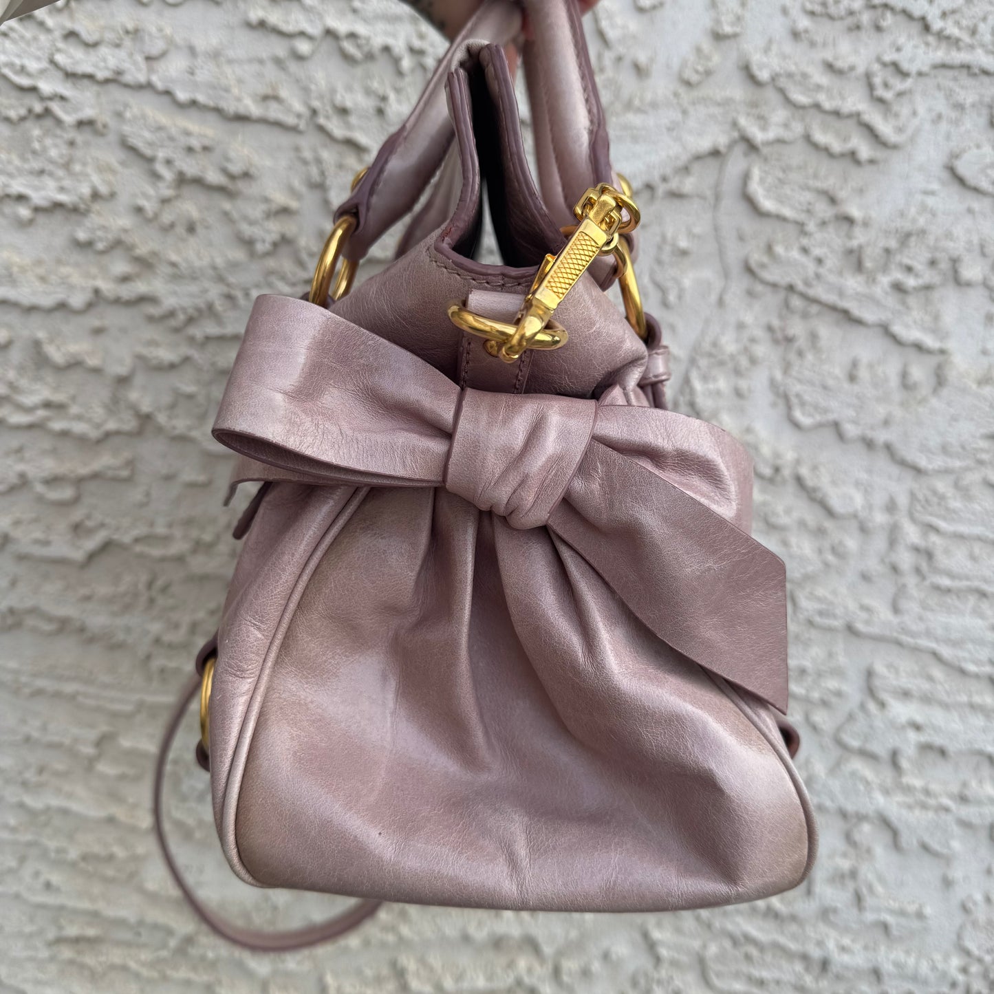 Miu Miu Vitello Lux Bow Bag