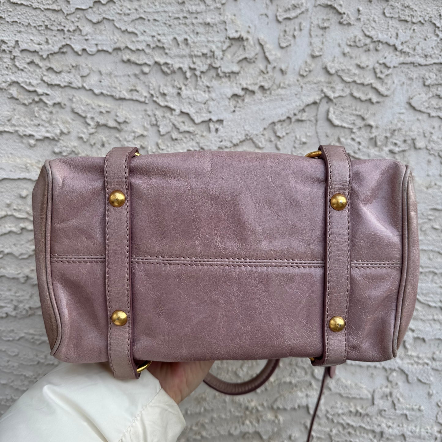 Miu Miu Vitello Lux Bow Bag