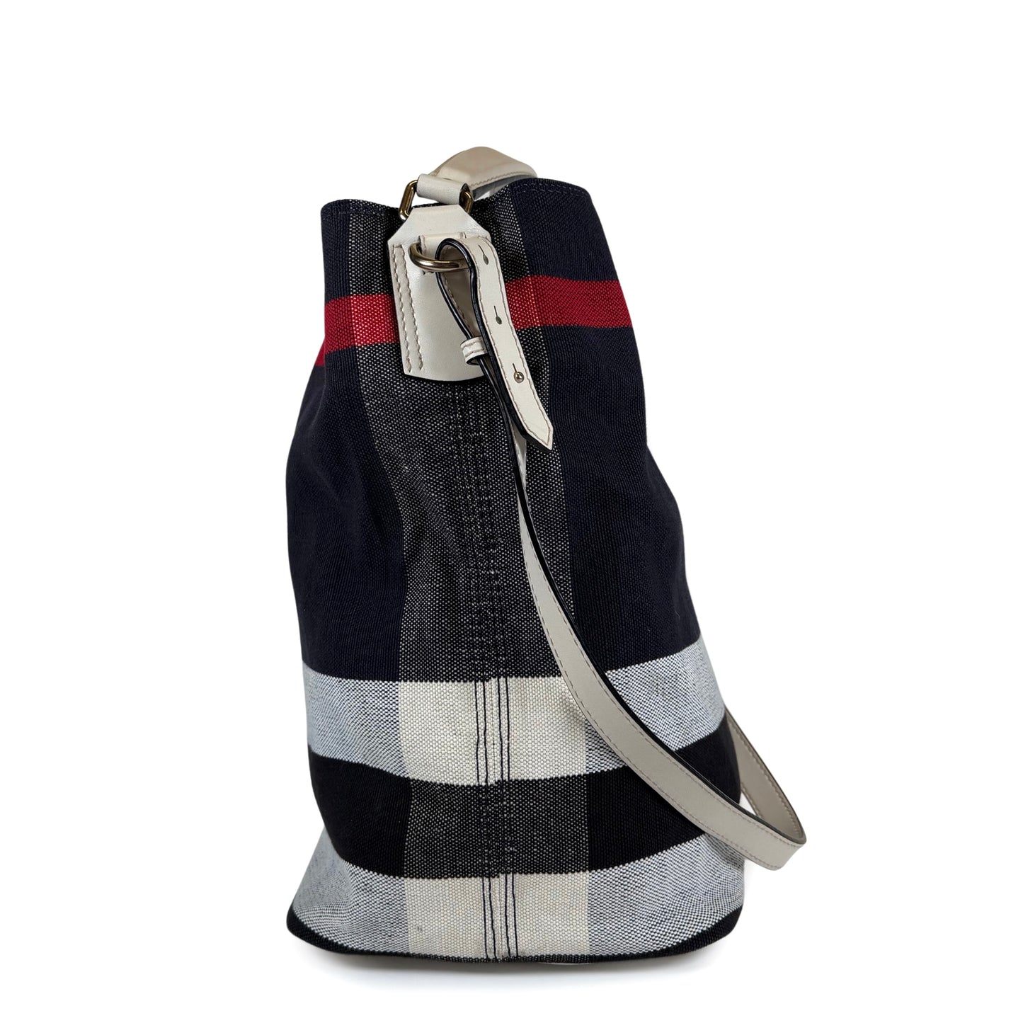 Burberry Ashby Canvas Hobo Bag