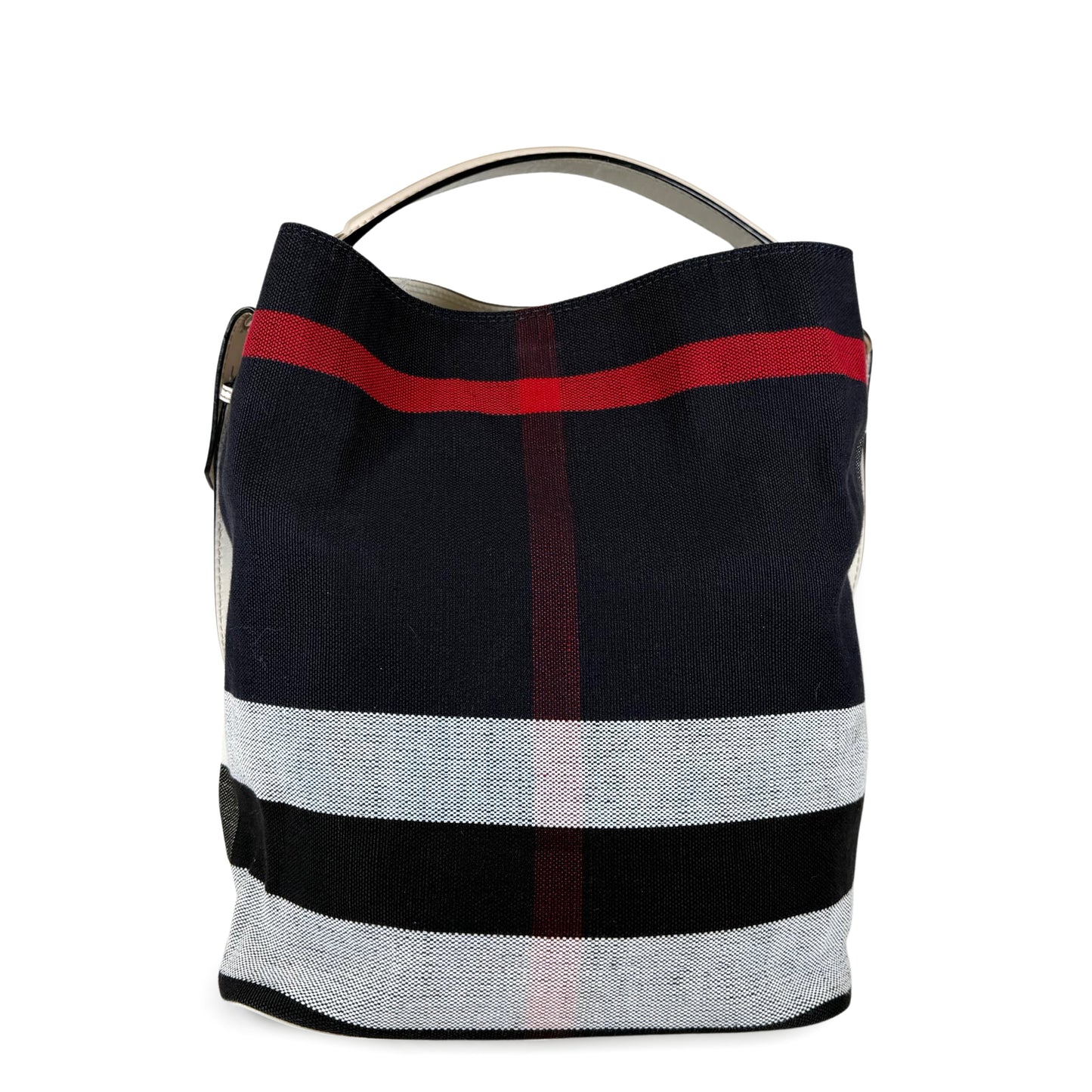 Burberry Ashby Canvas Hobo Bag