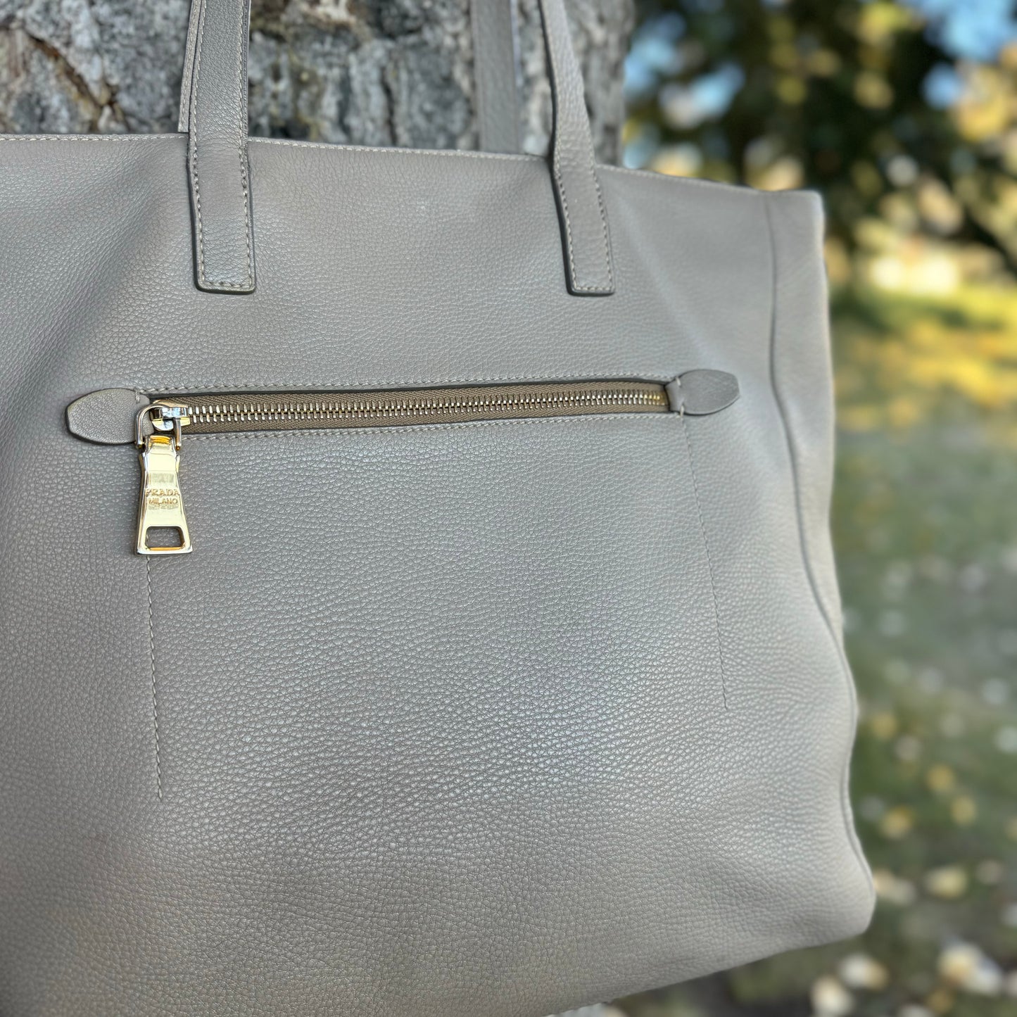 Prada Vitello Daino Tote Bag