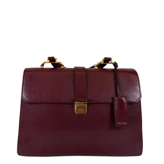 Miu Miu Madras Leather Top Handle Bag