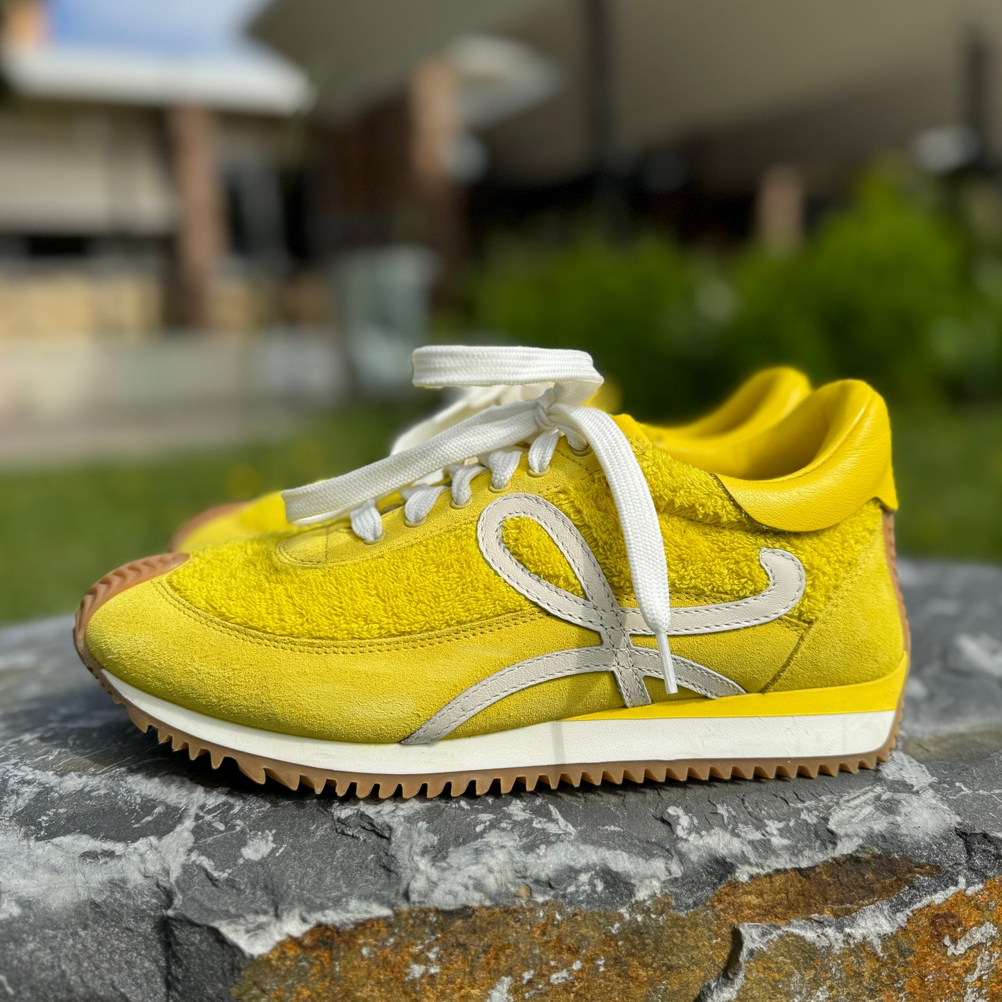 Loewe Flow Runner Yellow Sneakers