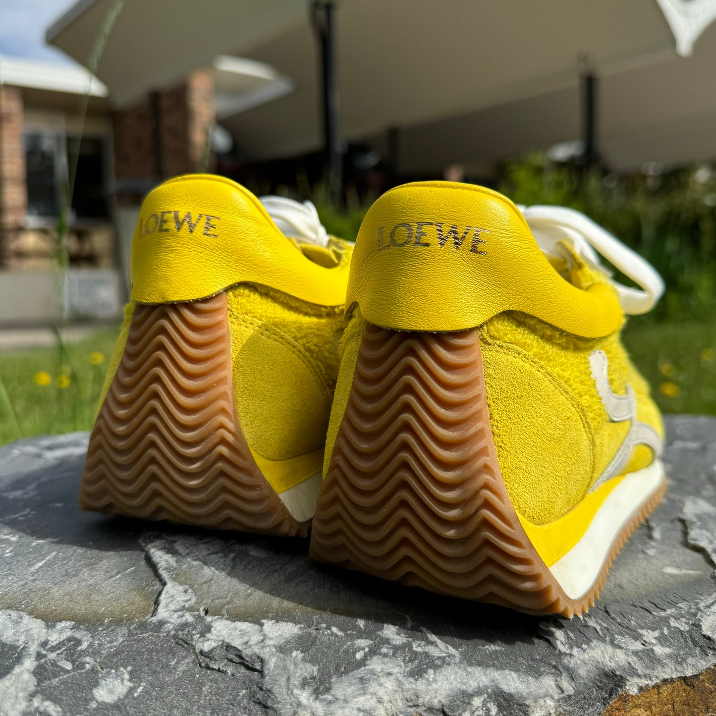 Loewe Flow Runner Yellow Sneakers