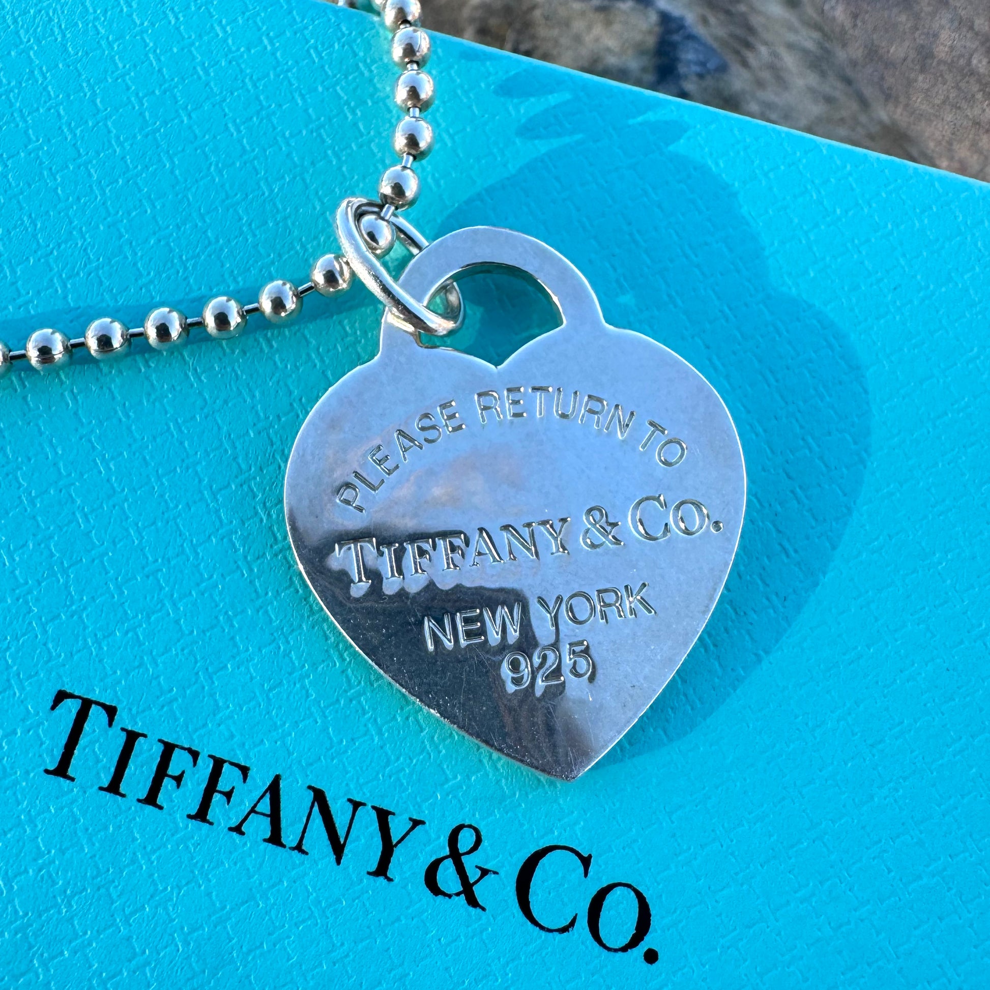 Tiffany and co large heart pendant deals