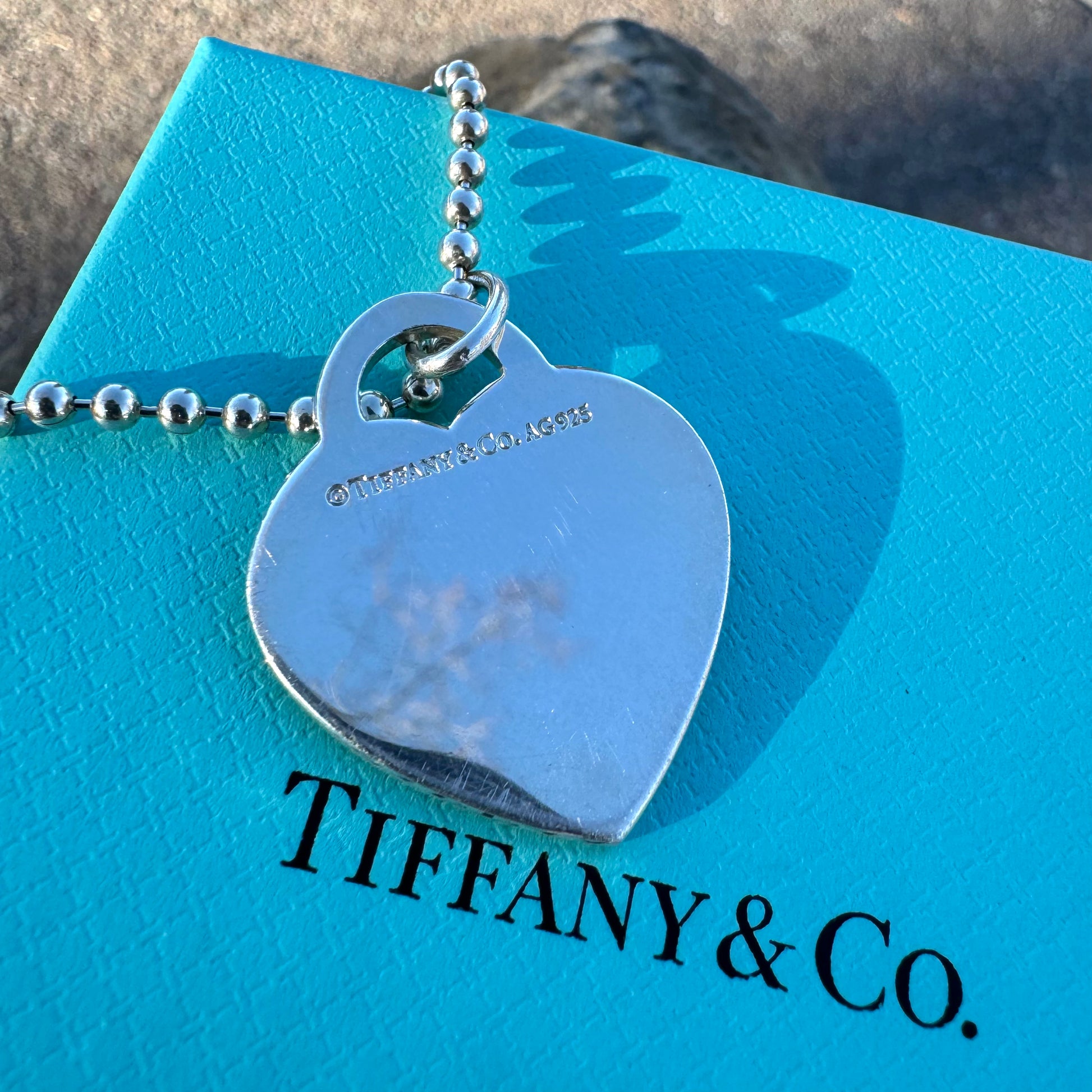 Big heart tiffany discount necklace