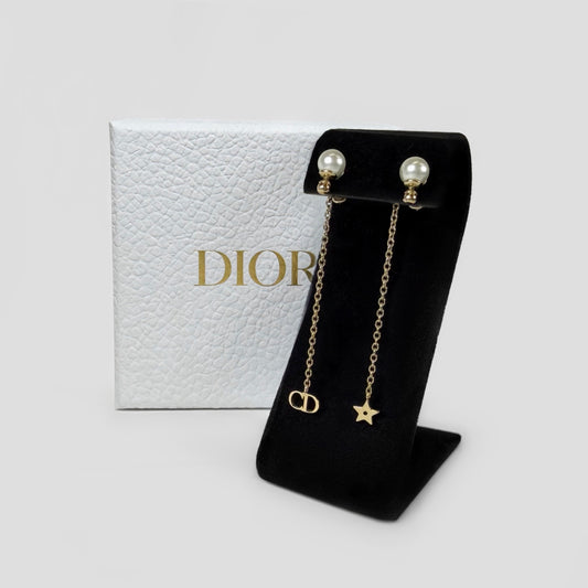 Christian Dior La Petite Tribale Dangle Chain Earrings