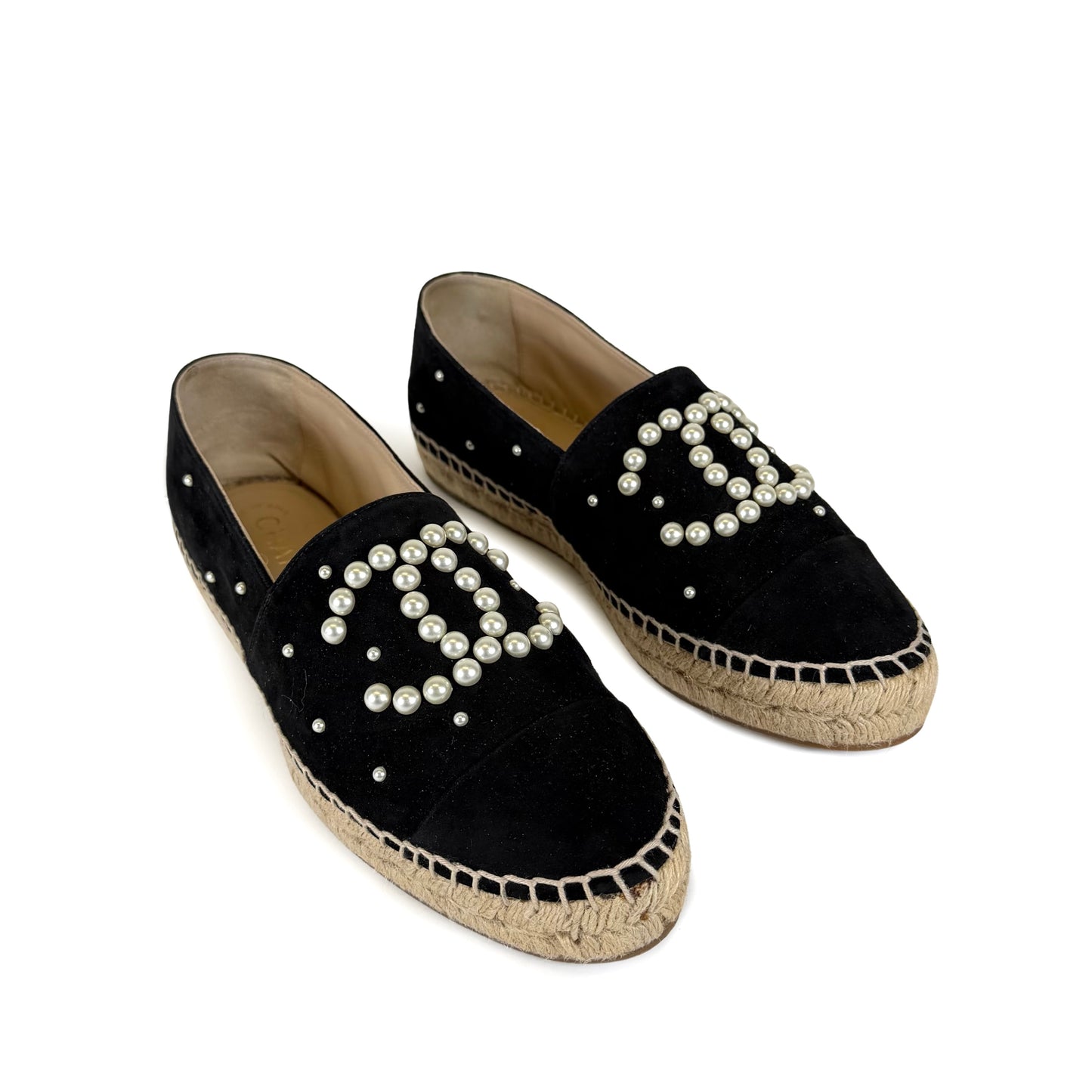 Chanel Pearl CC Espadrilles