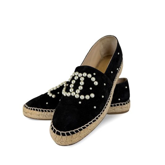 Chanel Pearl CC Espadrilles