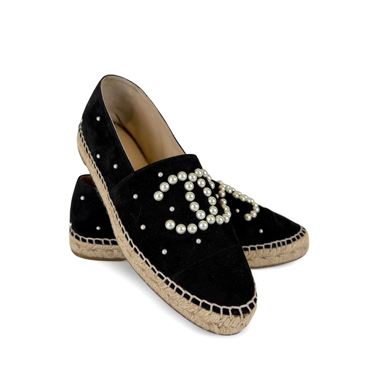 Chanel Pearl CC Espadrilles