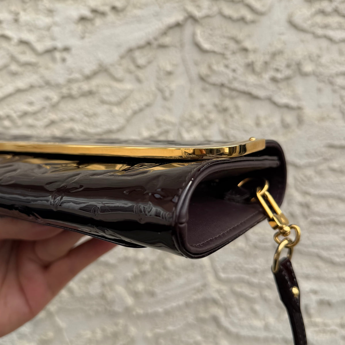 Louis Vuitton Vernis Amarante Rossmore MM Bag