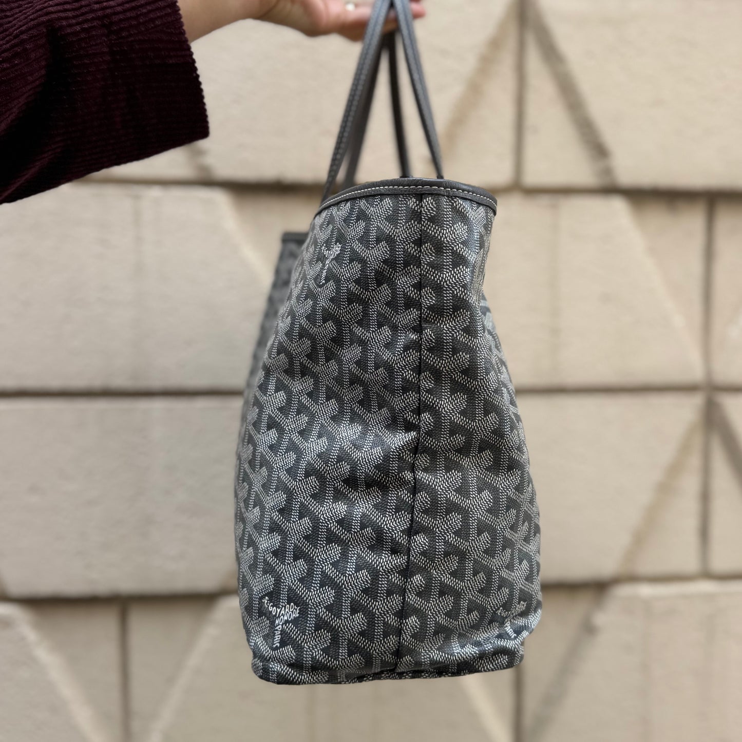 Goyard Saint Louis Grey Goyardine PM Tote