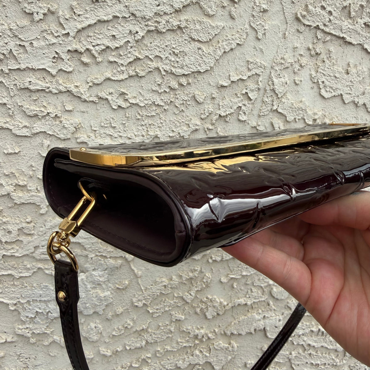 Louis Vuitton Vernis Amarante Rossmore MM Bag