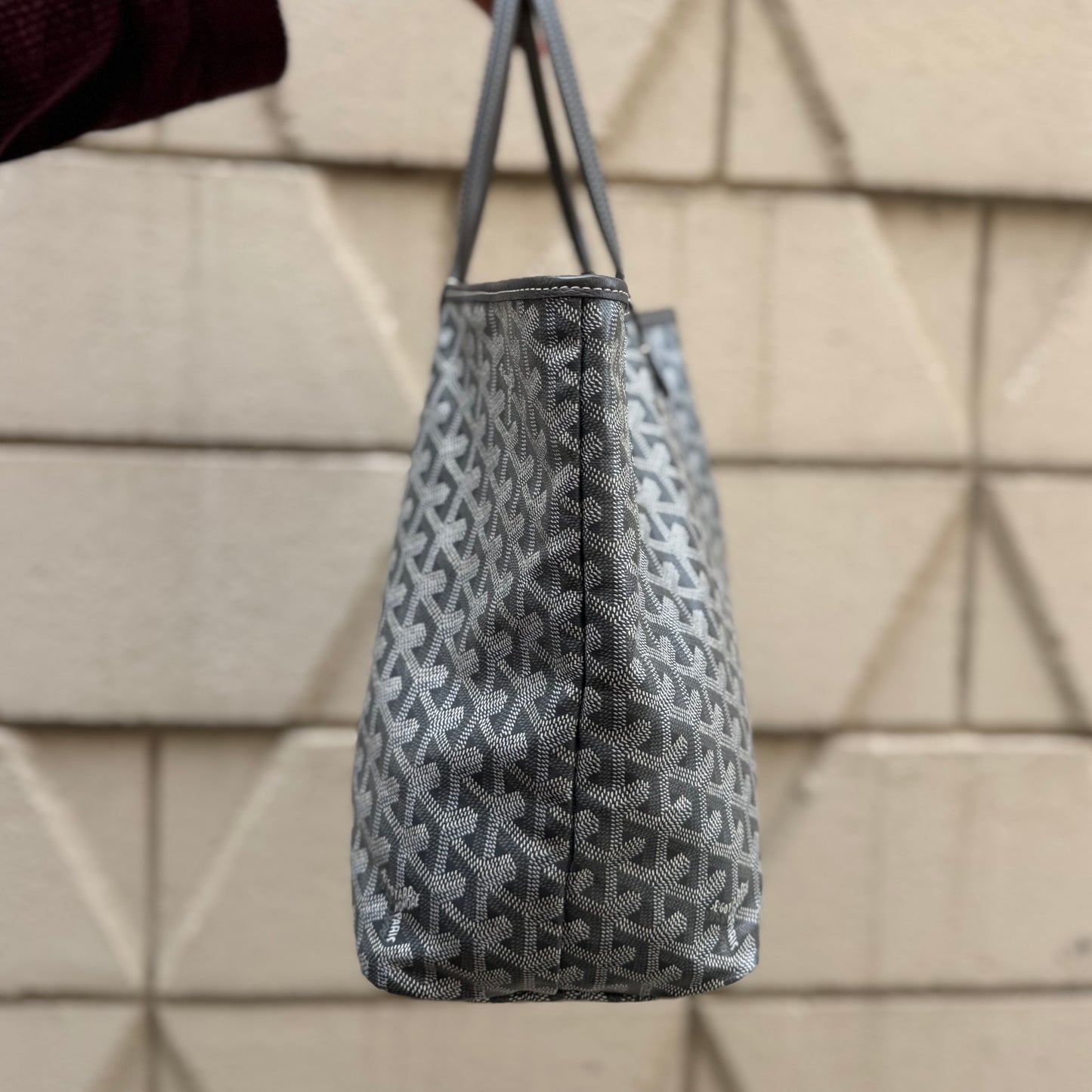 Goyard Saint Louis Grey Goyardine PM Tote