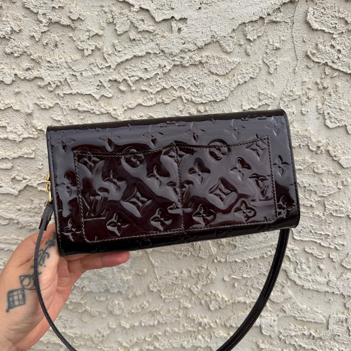Louis Vuitton Vernis Amarante Rossmore MM Bag