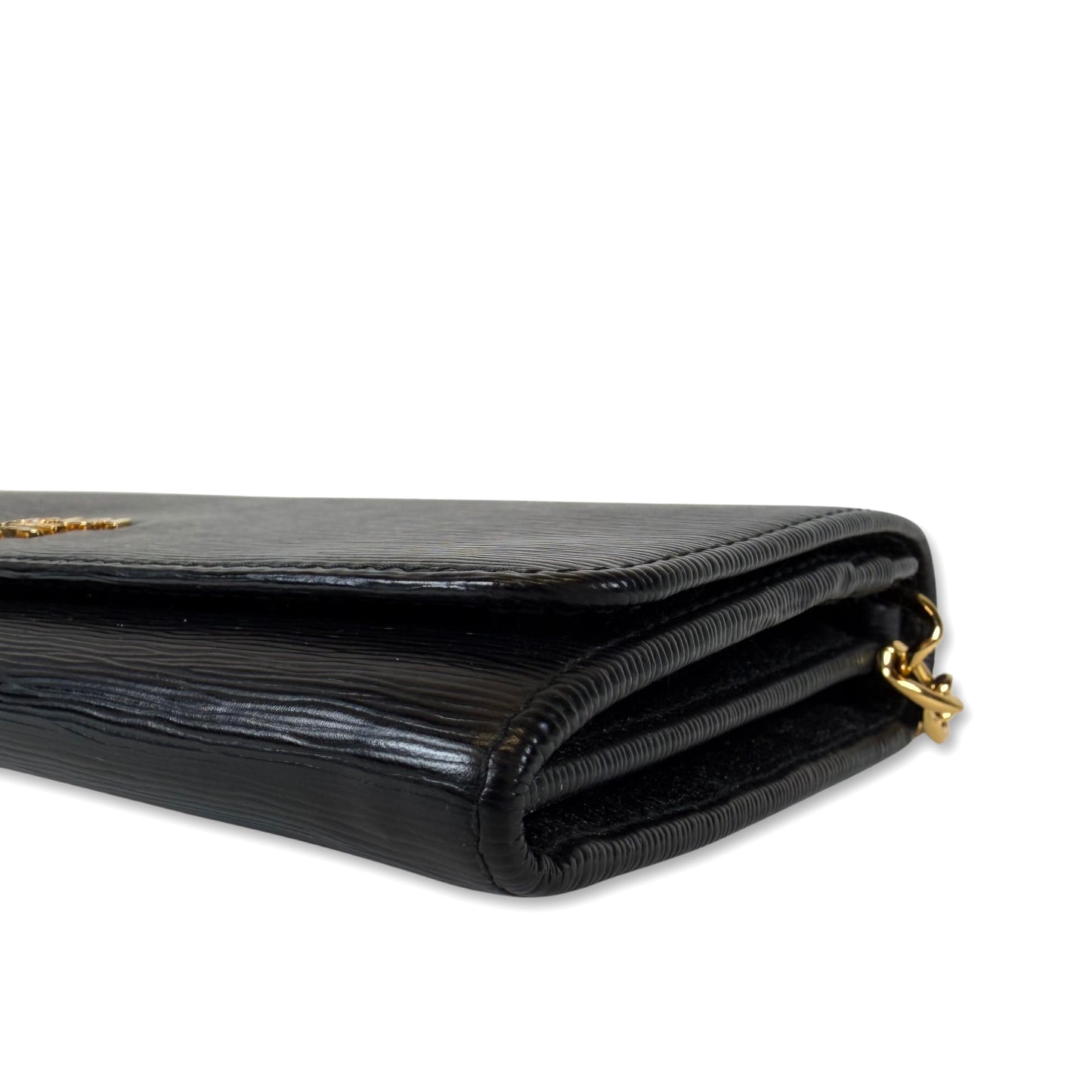 Prada Vitello Move Leather Wallet On Chain