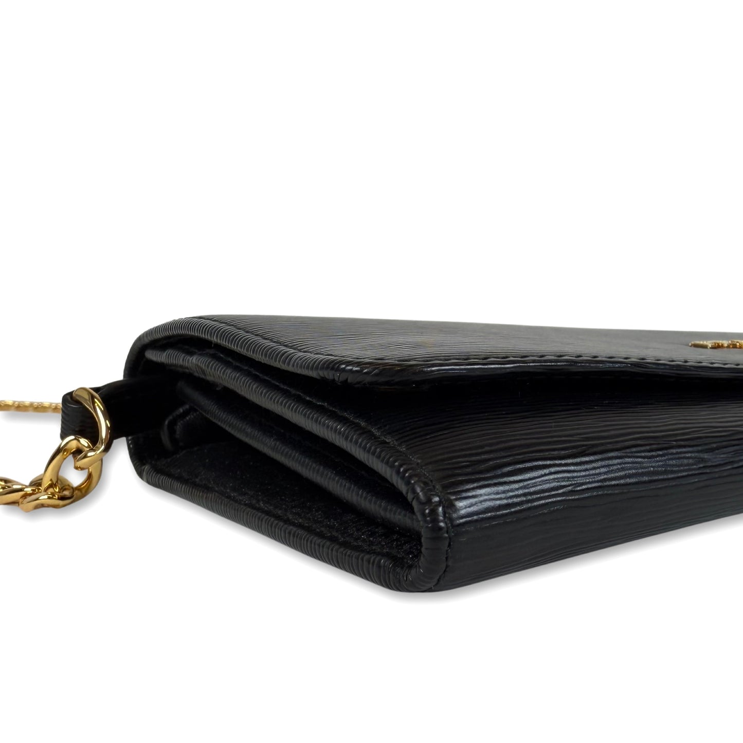 Prada Vitello Move Leather Wallet On Chain