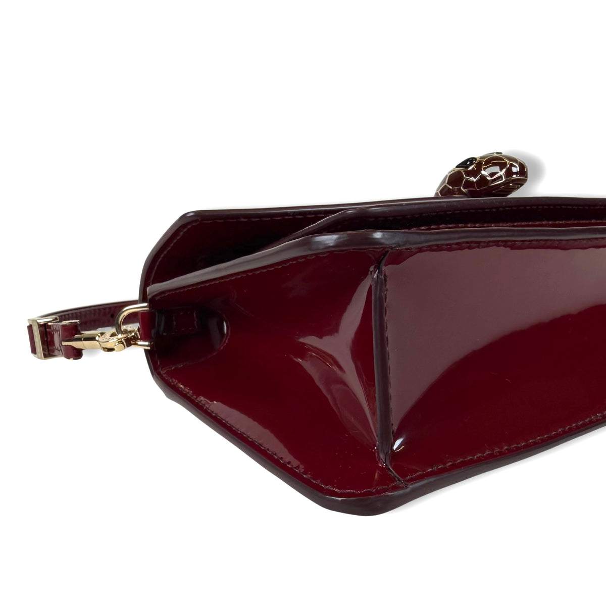 Bvlgari Serpenti Forever Patent Leather Shoulder Bag