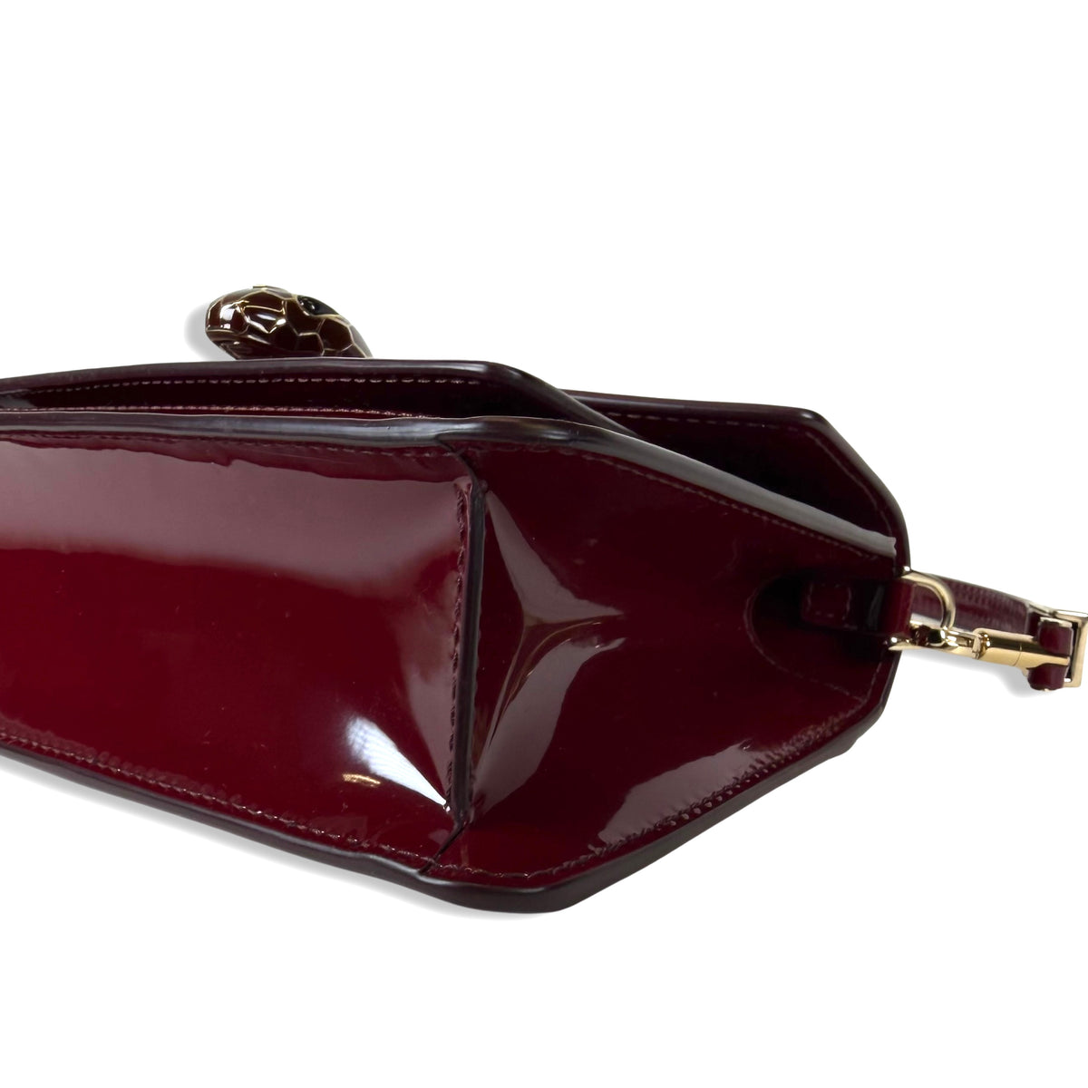 Bvlgari Serpenti Forever Patent Leather Shoulder Bag