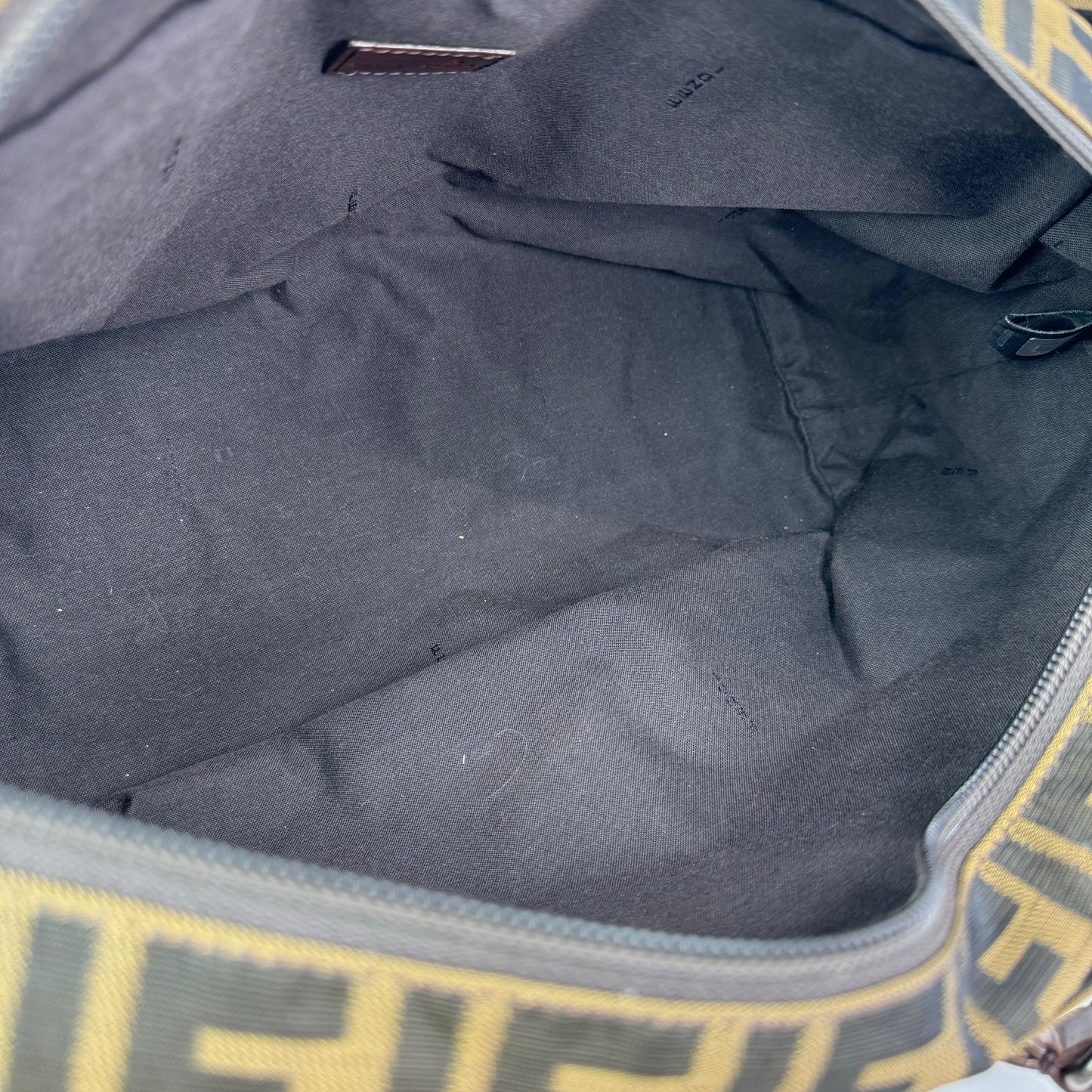 Fendi Zucca Cinghiale Zip Code Tote Bag
