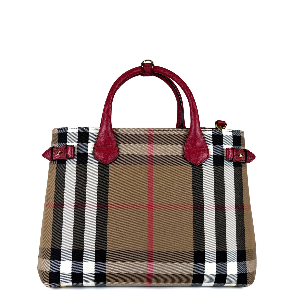 Burberry Check Banner Tote Bag