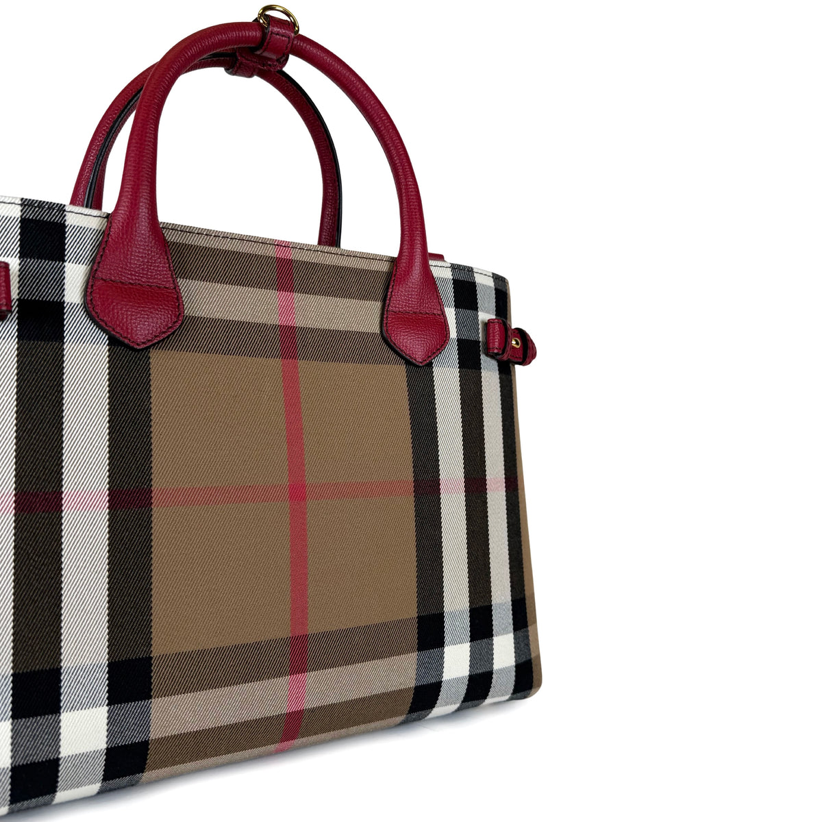 Burberry Check Banner Tote Bag