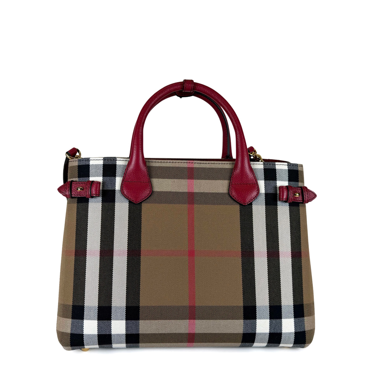 Burberry Check Banner Tote Bag