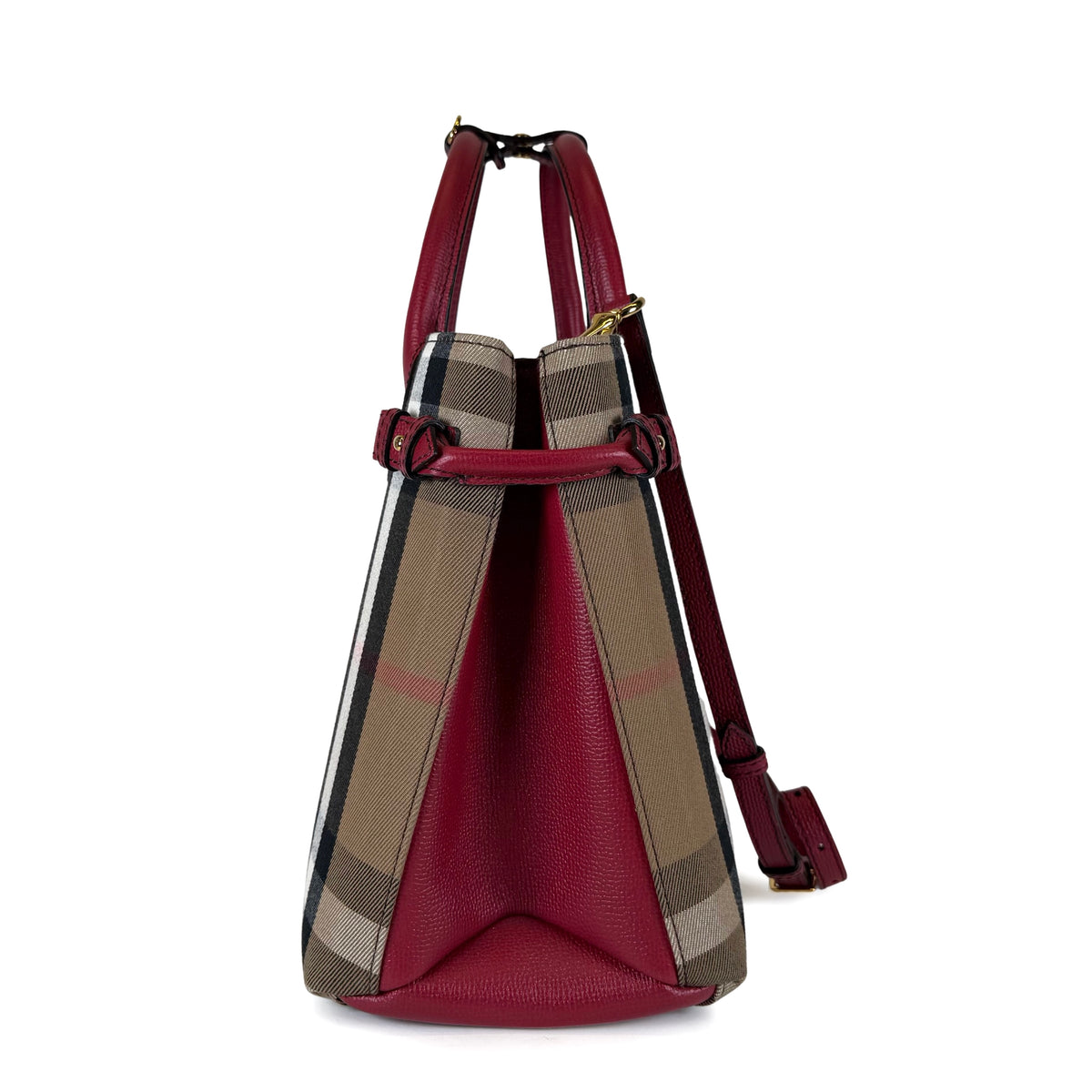 Burberry Check Banner Tote Bag