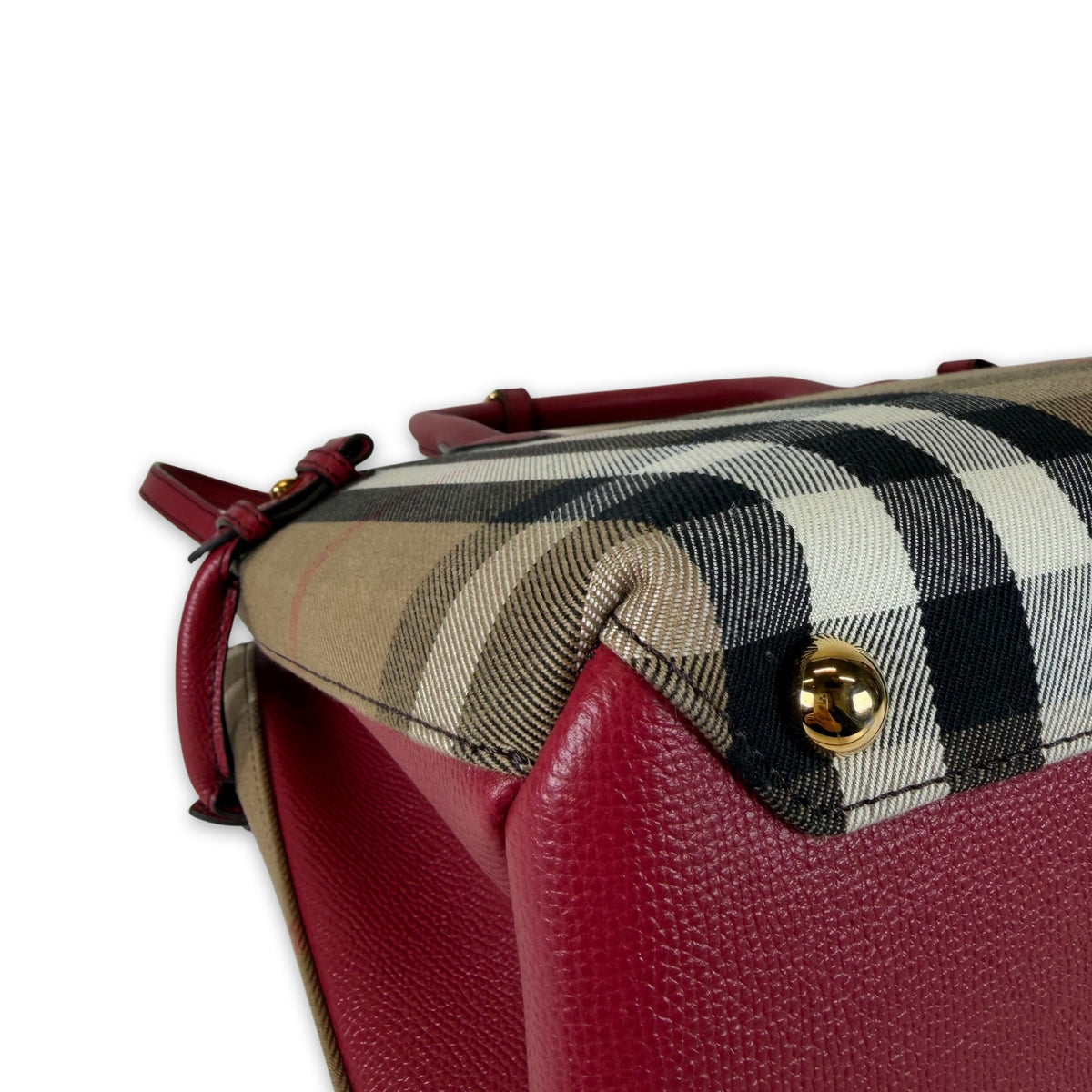 Burberry Check Banner Tote Bag