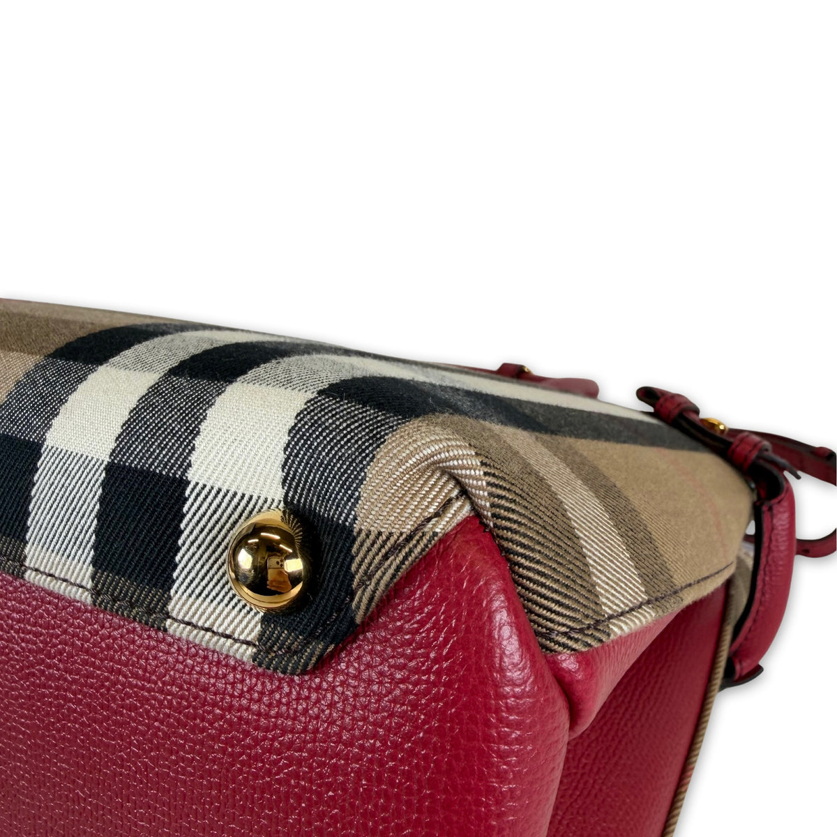 Burberry Check Banner Tote Bag